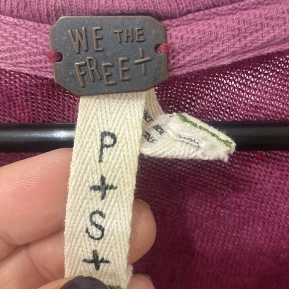 We The Free Affocato Hacci Henley Oversized Top - Picture 5 of 6